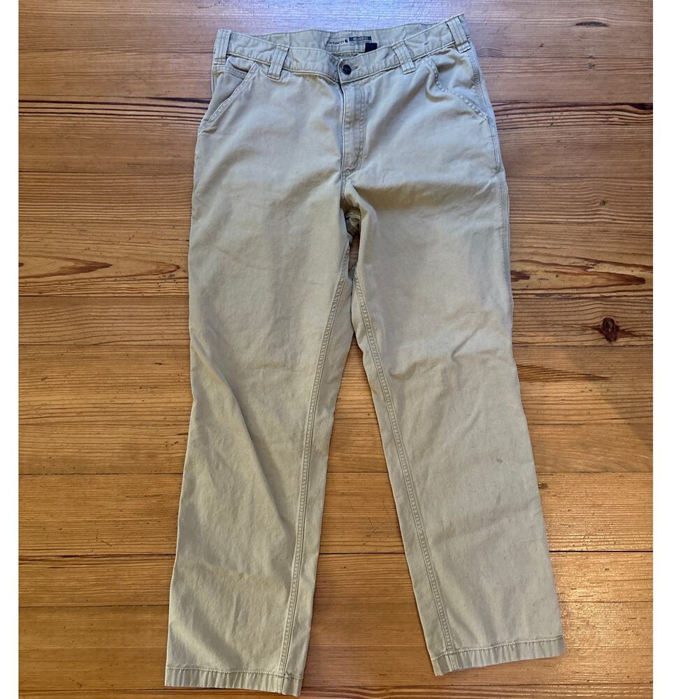 Carhartt‎ beige relaxed fit classic mens cargo jean pants SIZE 36X34